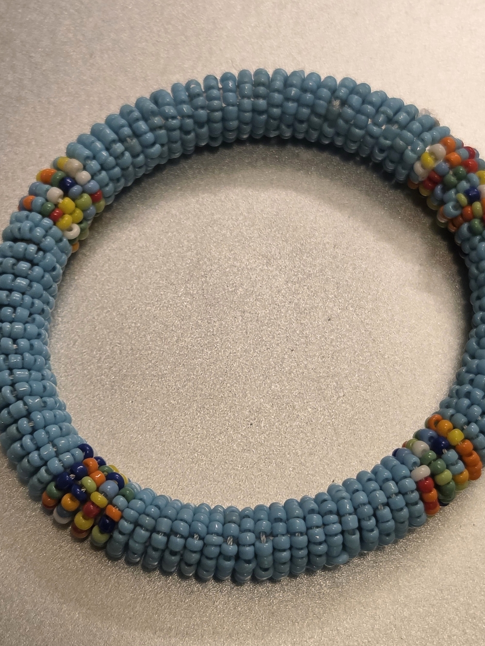Authentic Handmade Beaded Bracelet from Kenya Bangle Seed Beads